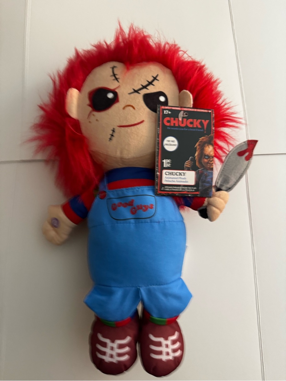 CHUCKY animated plush doll Halloween decor